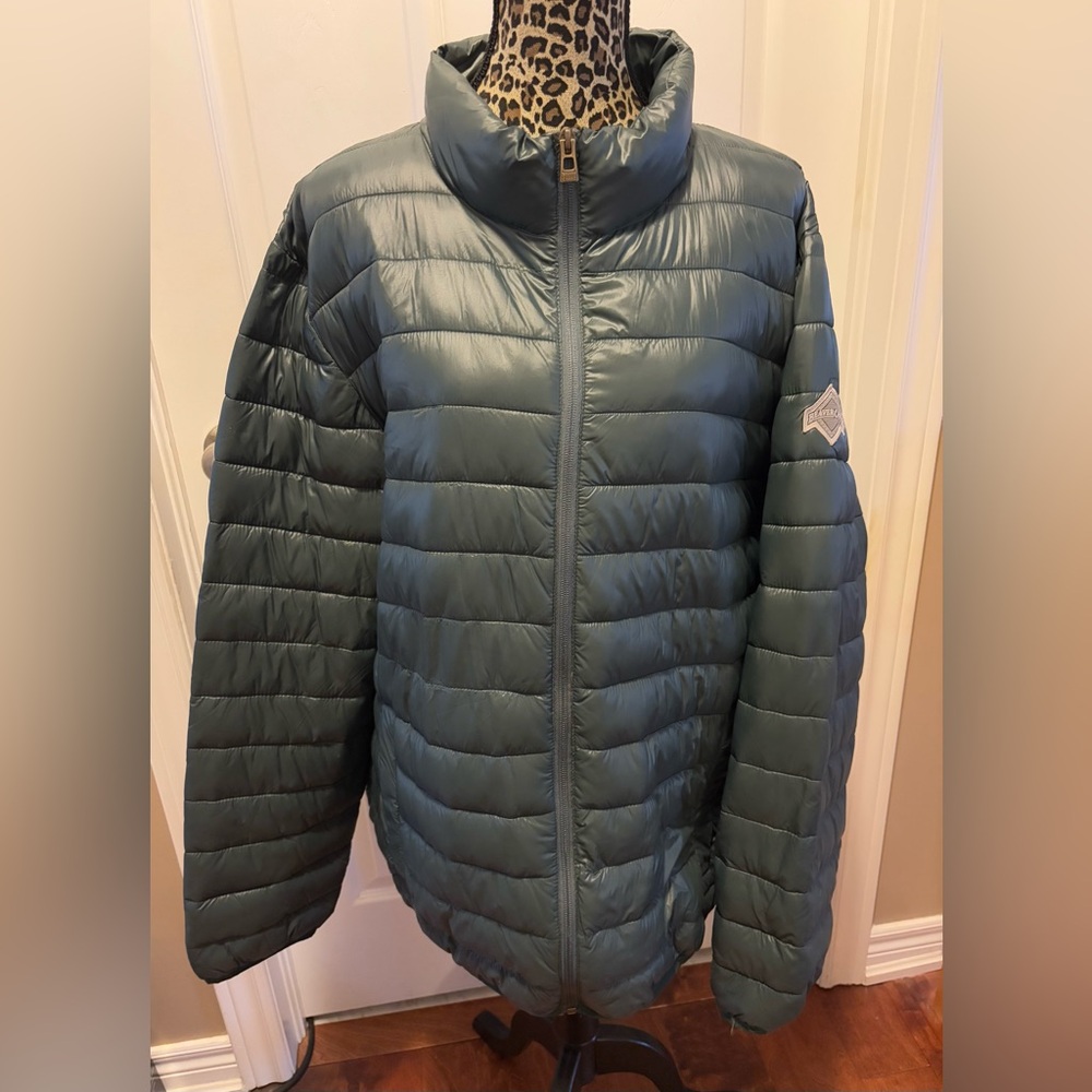 Dark Teal Beaver Canoe Puffer Jacket NWOT XXL